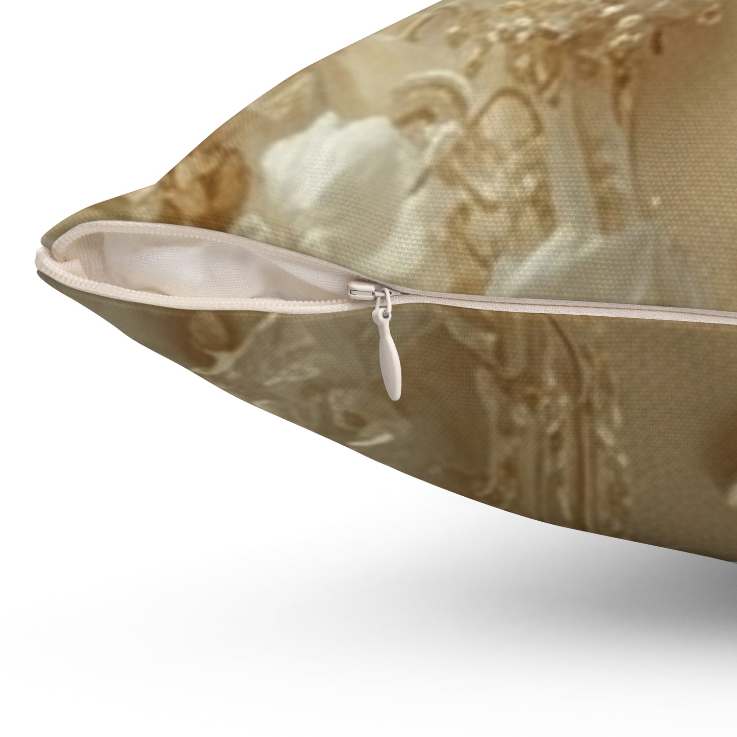 Vintage Gold Accent Cushion by Printify