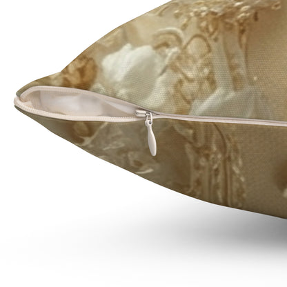 Vintage Gold Accent Cushion by Printify