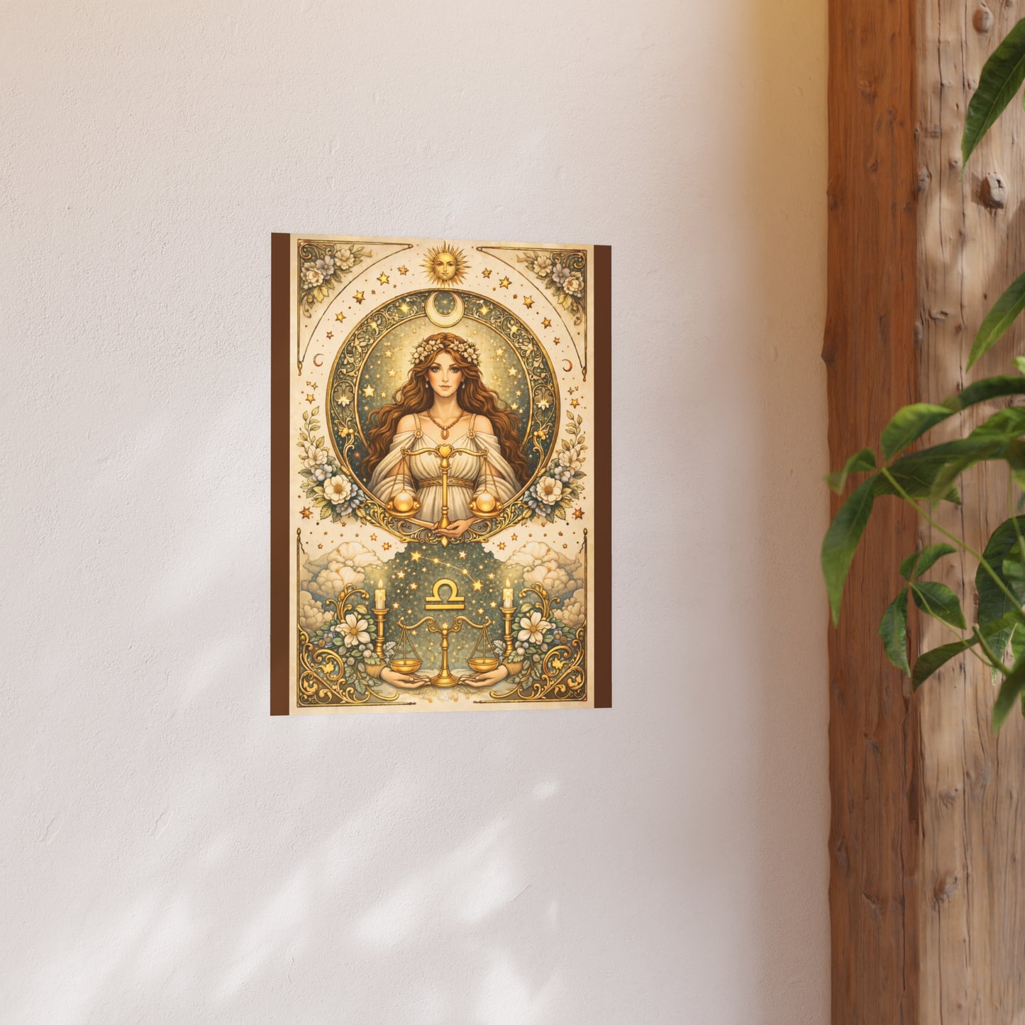 Celestial Libra Zodiac Art Print