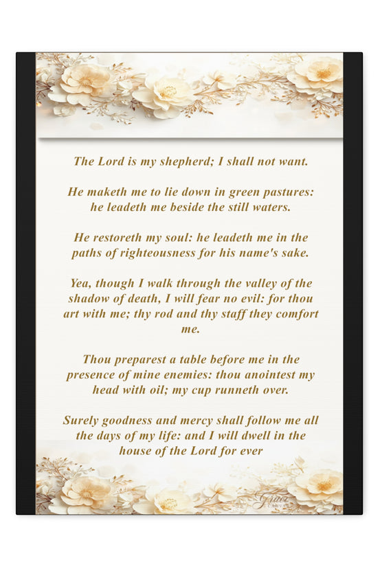 Psalm 23 Verse Home Decor by Grace Canvas