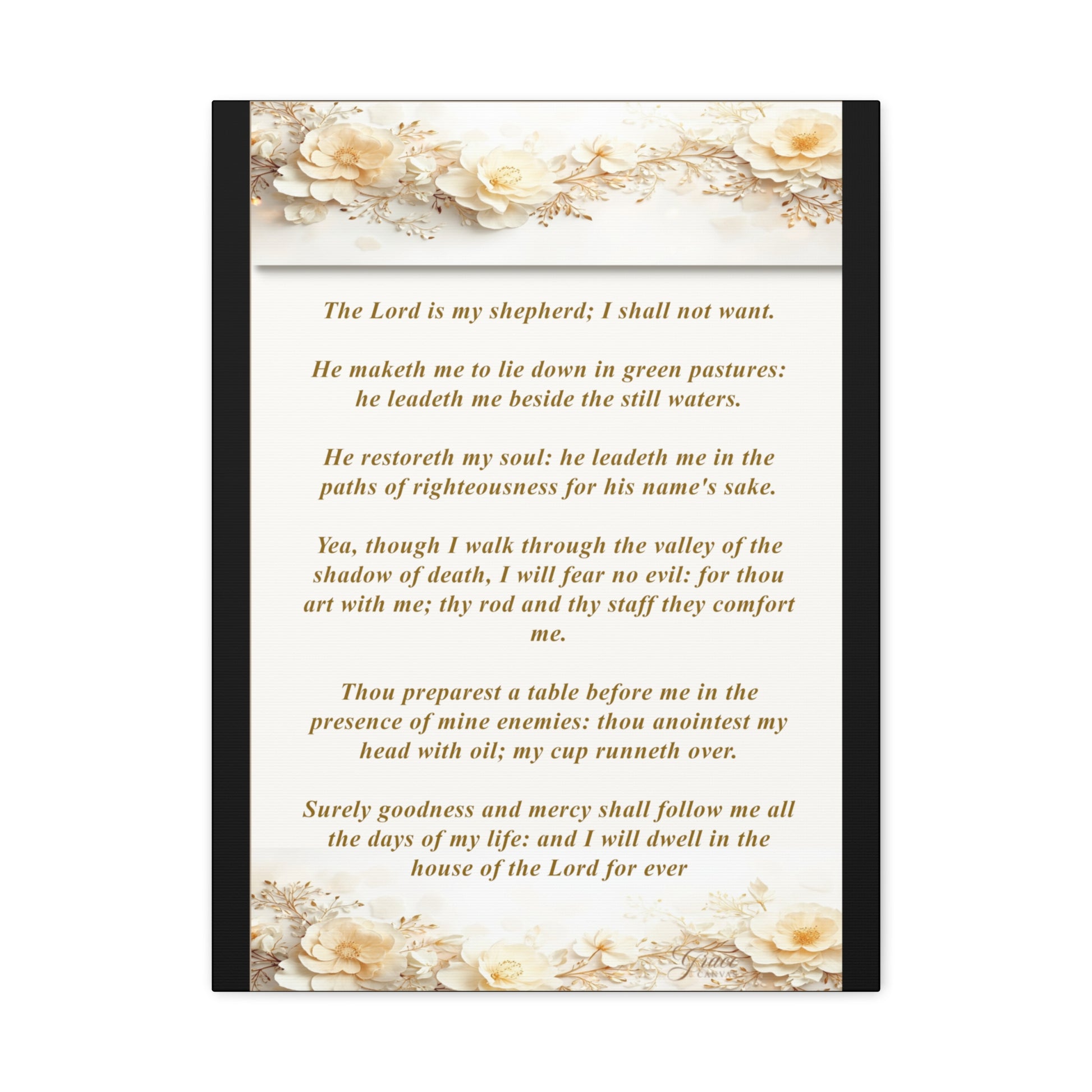 Psalm 23 Verse Home Decor by Grace Canvas
