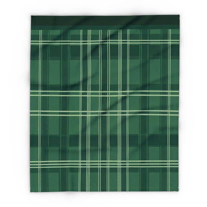 Green Plaid Fleece Blanket