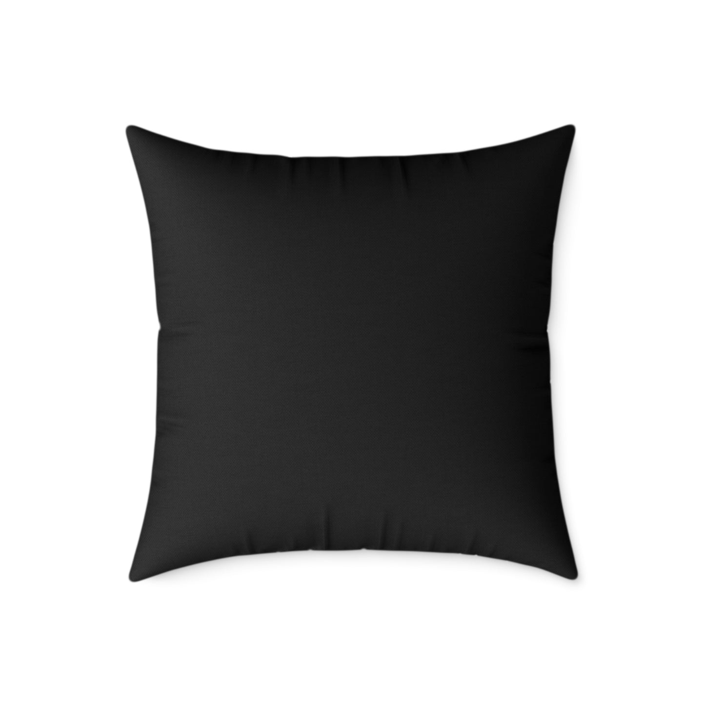 Deus Gold Foil Accent Pillow — Black Square Decorative Throw Pillow by Grace Canvas Shop