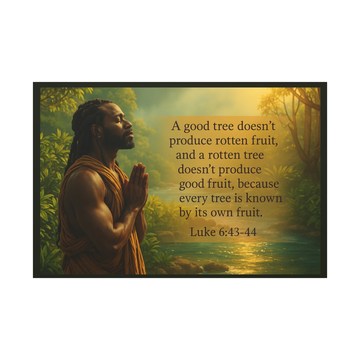 Luke 6:43- 44 Inspirational Wall Art by Grace Canvas