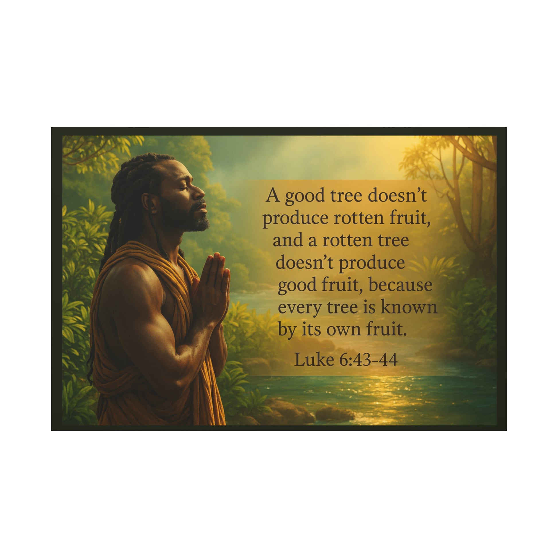 Luke 6:43- 44 Inspirational Wall Art by Grace Canvas