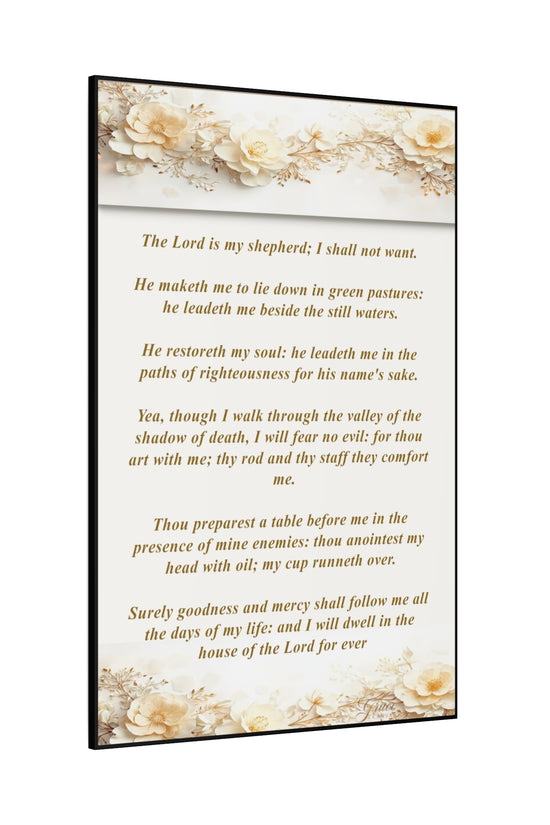 Psalm 23 Verse Home Decor by Grace Canvas