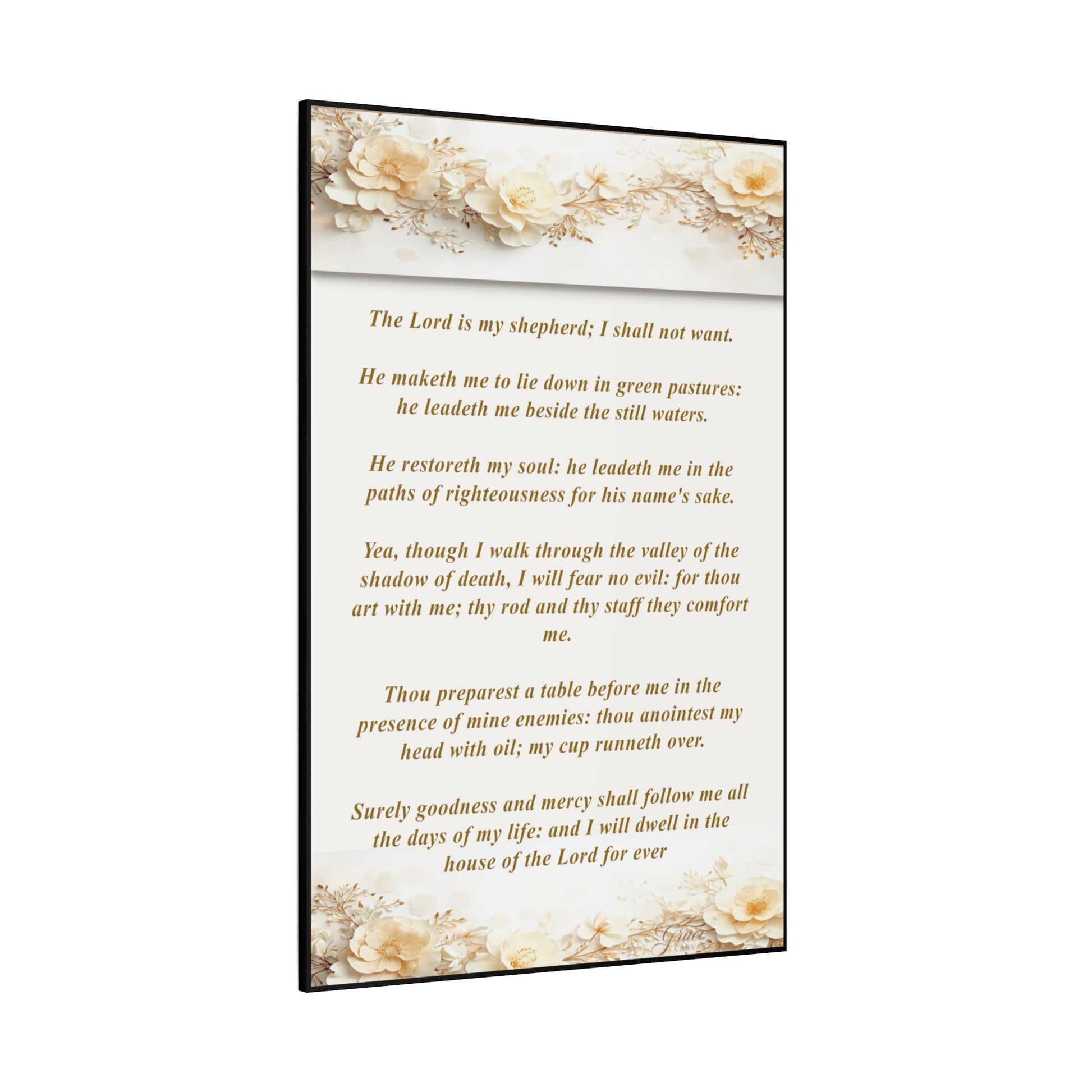 Psalm 23 Verse Home Decor by Grace Canvas