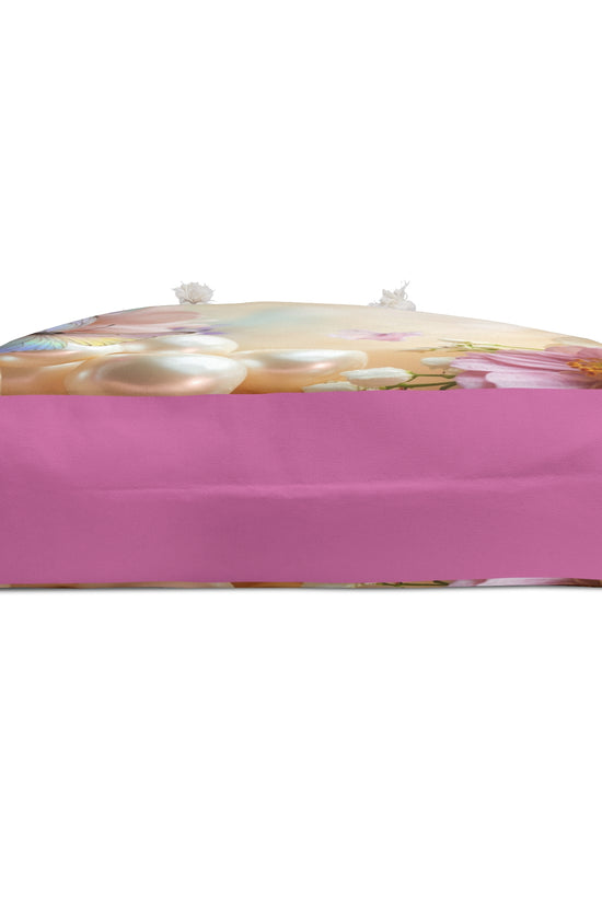 Butterfly Pearl Weekender Bag — Floral Travel Tote by Grace Canvas Shop