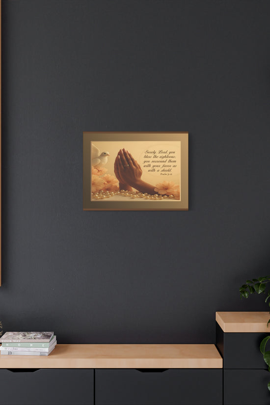 Psalm 5:12 Inspirational Print by Grace Canvas