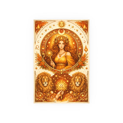 Celestial Leo Zodiac Art Poster