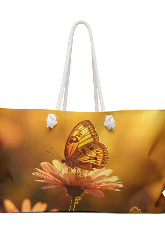 Butterfly Sunset Weekender Bag — Floral Travel Tote