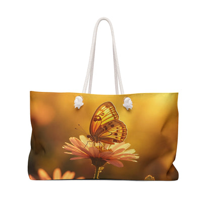 Butterfly Sunset Weekender Bag — Floral Travel Tote
