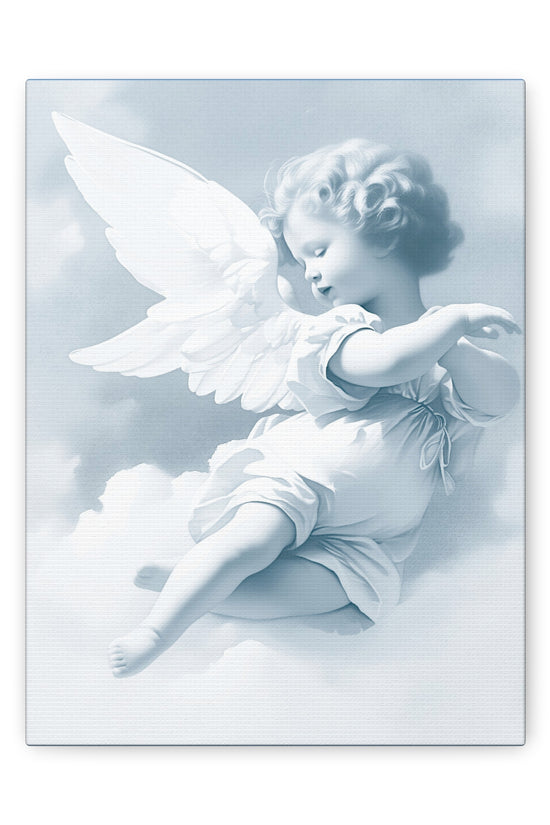 Baroque Angel Cherub Wall Canvas by Grace Canvas Shop