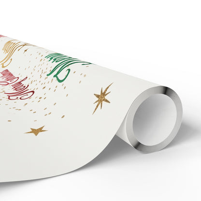 Colorful Merry Christmas Wrapping Paper