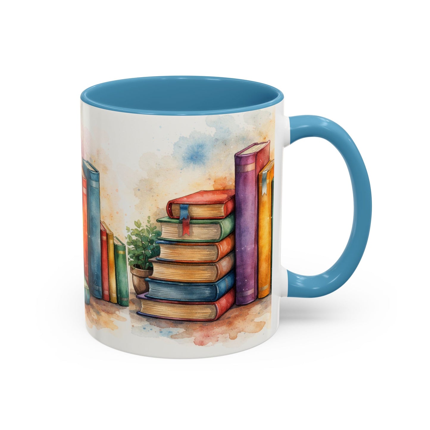 Watercolor Book Lovers Coffee Mug (11/15oz)