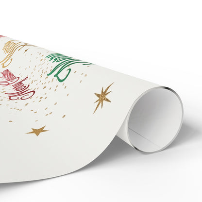 Colorful Merry Christmas Wrapping Paper