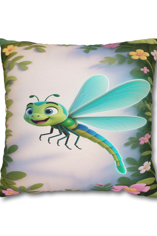 Cute Dragonfly Garden Decorative Pillowcase by Grace Canvas Shop