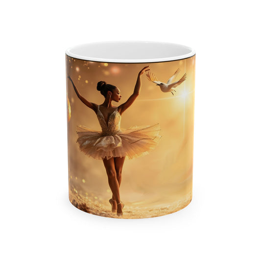 Elegant Ballerina Ceramic Mug