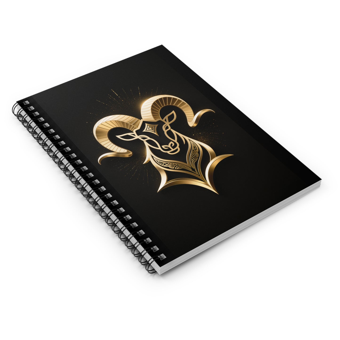 Capricorn Spiral Notebook - Lined Ruled Notebook for Notes & Gifts