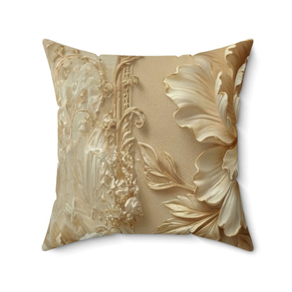 Vintage Gold Accent Cushion by Printify