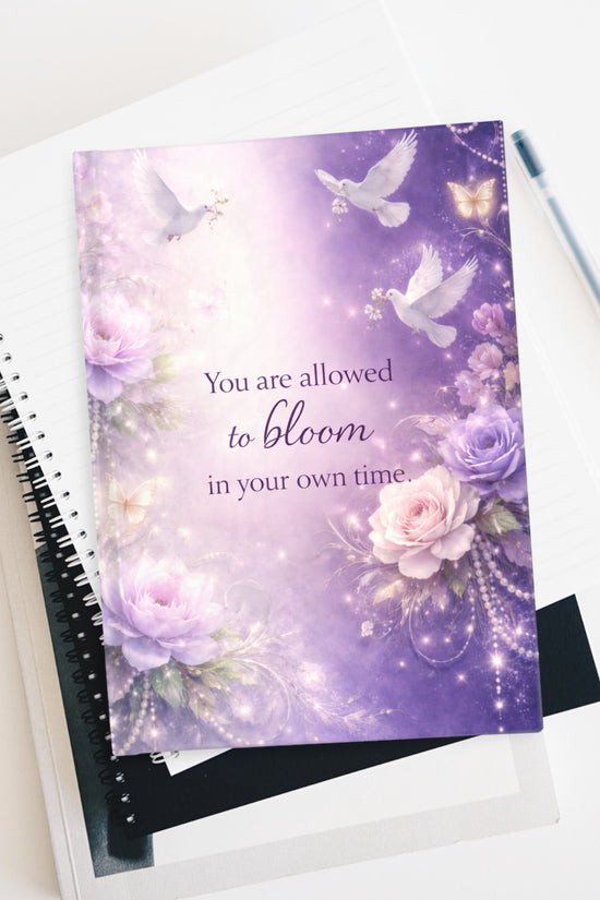 Bloom Inspirational Hardcover Ruled Journal by Grace Canvas Shop
