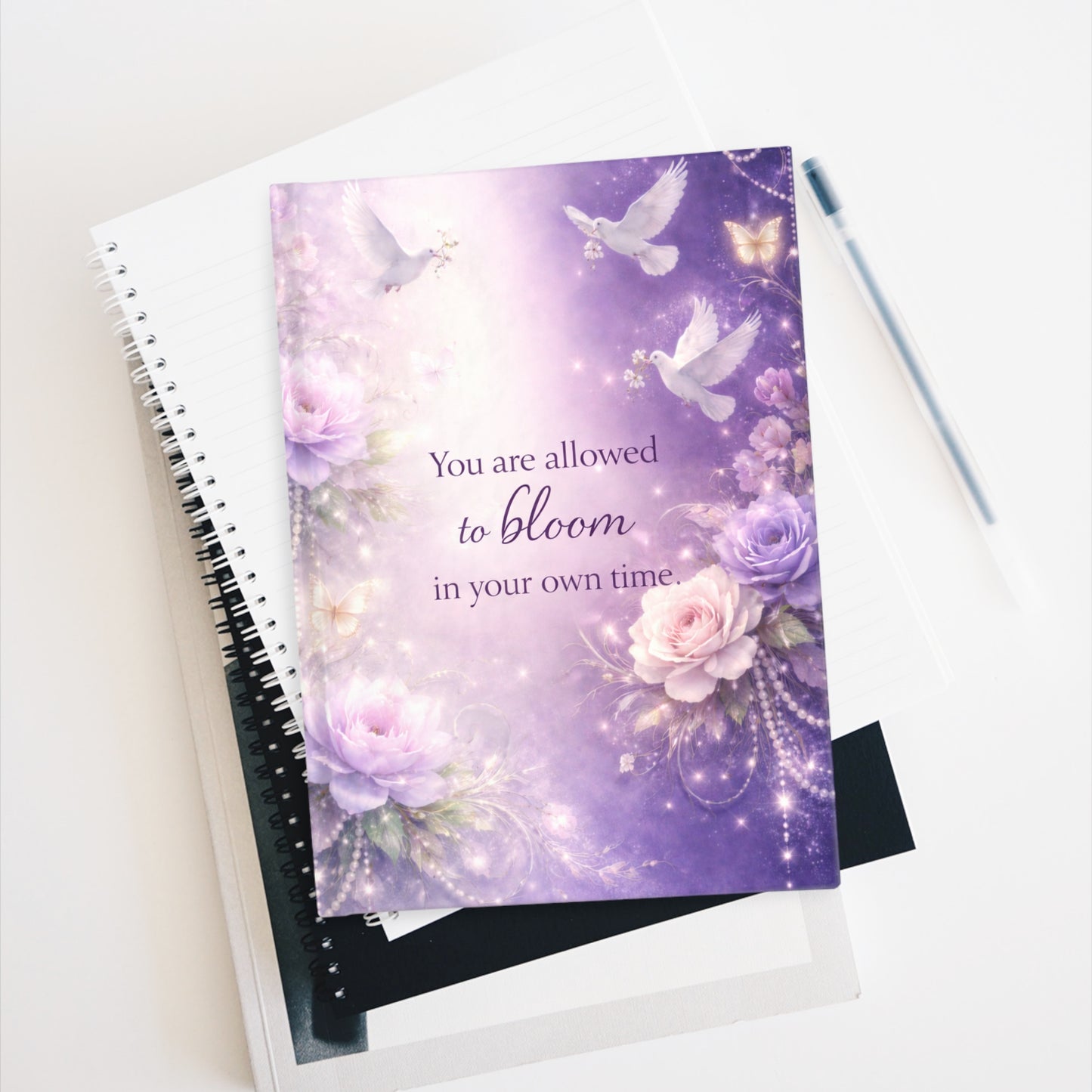 Bloom Inspirational Hardcover Ruled Journal