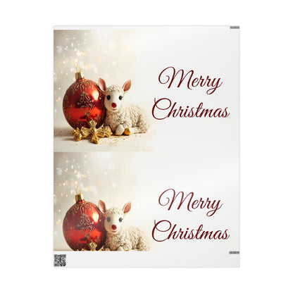 Christmas Ornament Wrapping Paper – "Merry Christmas" Holiday Gift Wrap