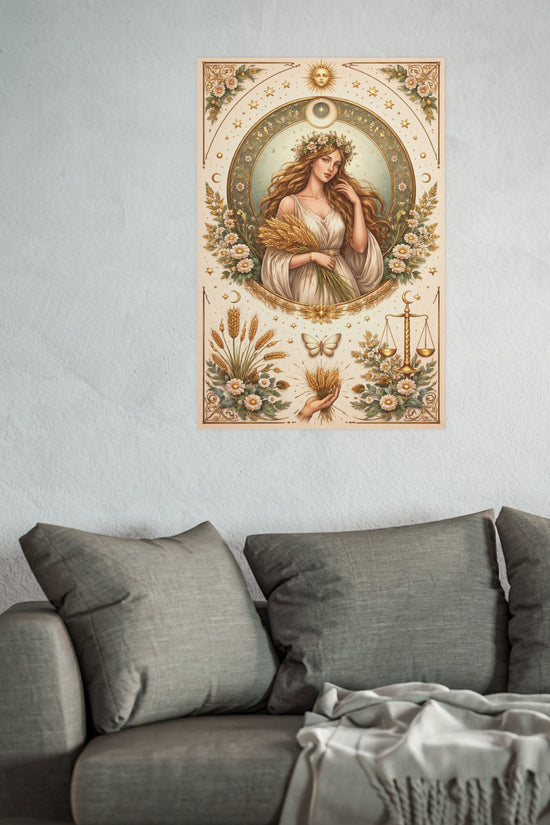 Celestial Virgo Art Print - Archival Matte Poster by Grace Canvas Shop