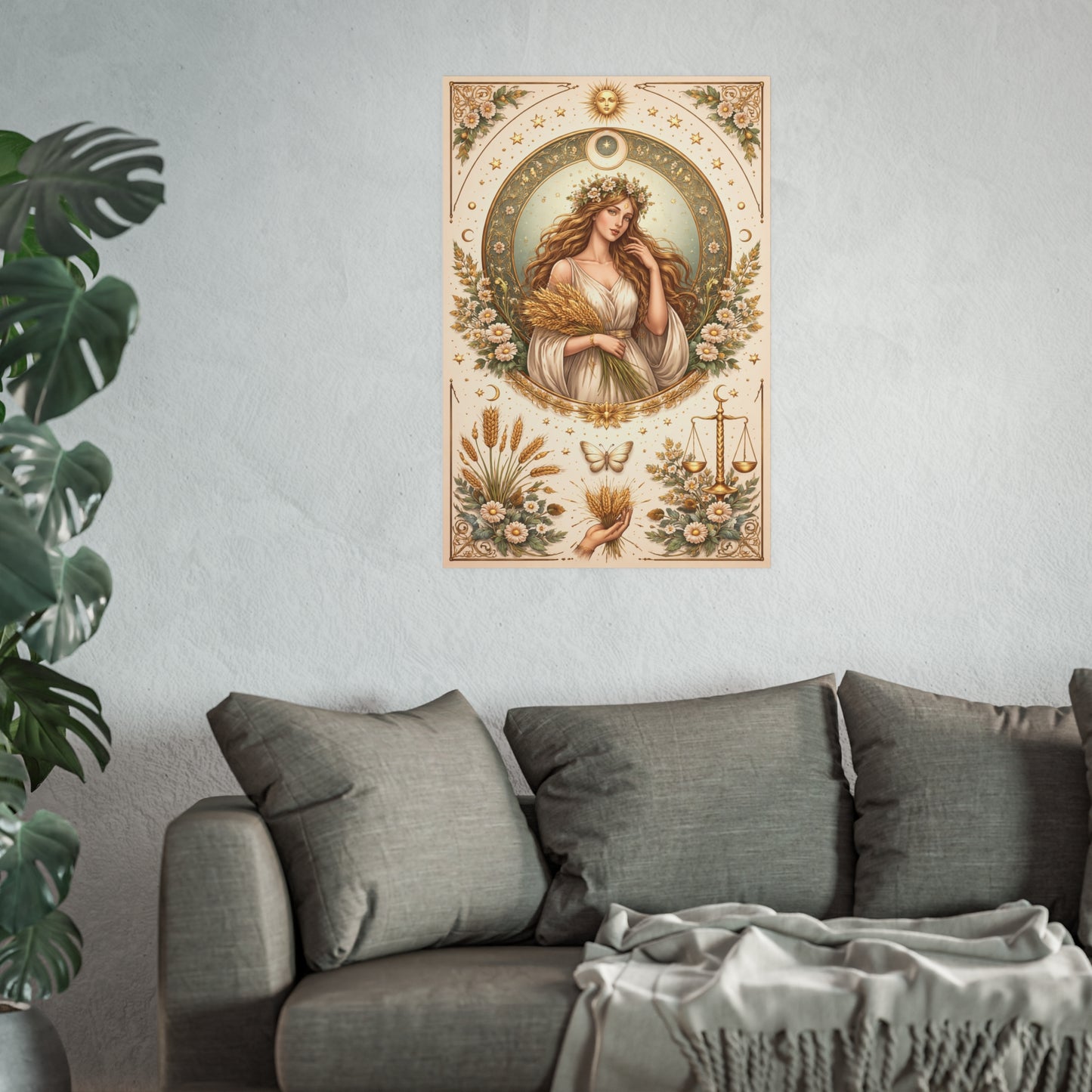 Celestial Virgo Art Print - Archival Matte Poster