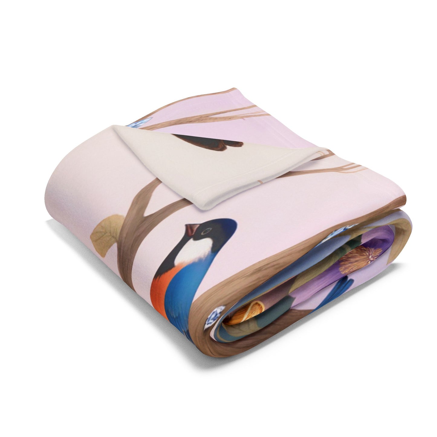 Princess & Pomeranian Fleece Blanket Cozy Throw