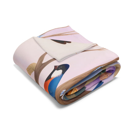 Princess & Pomeranian Fleece Blanket Cozy Throw