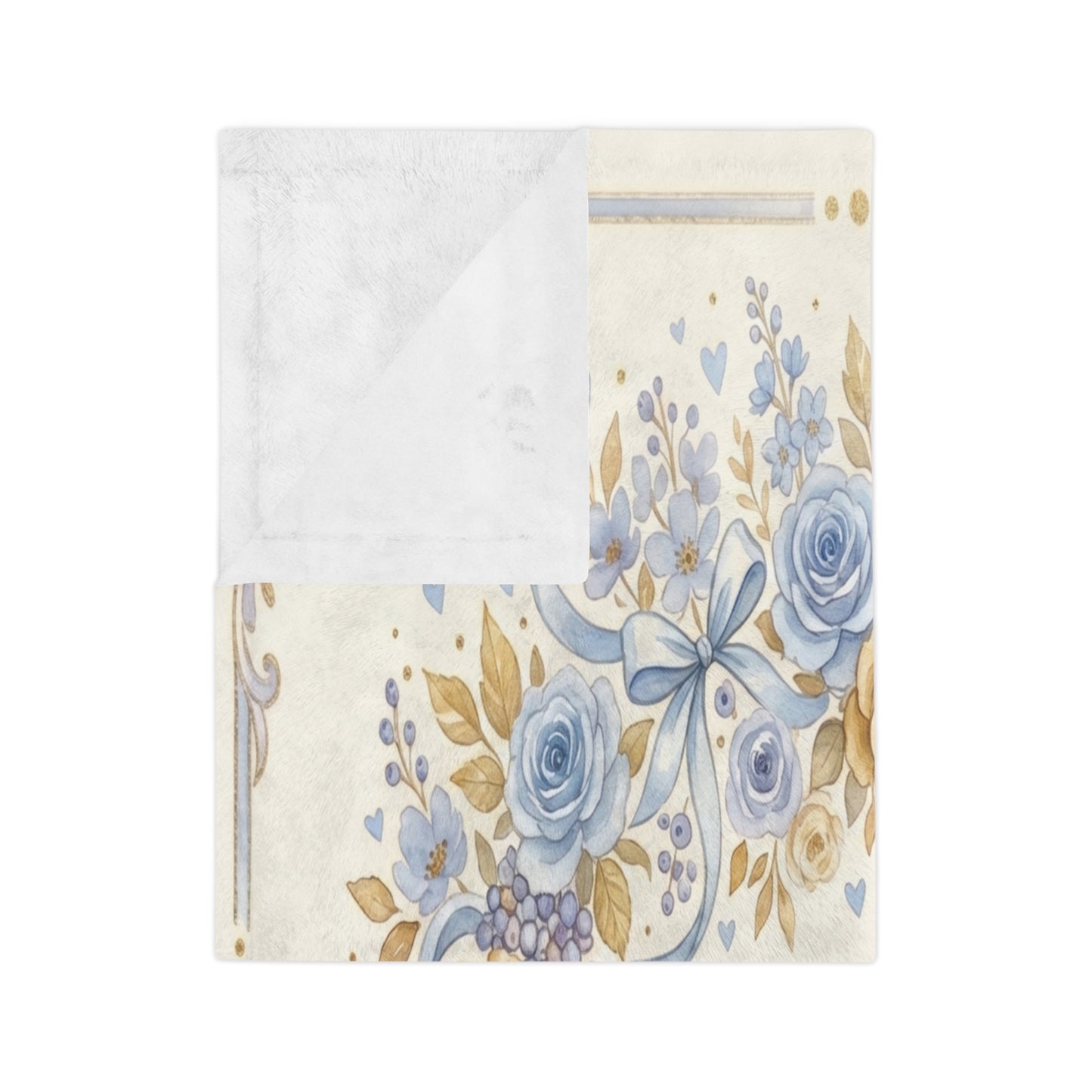 Floral Keepsake Throw for Grandmother
