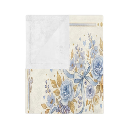 Floral Keepsake Throw for Grandmother