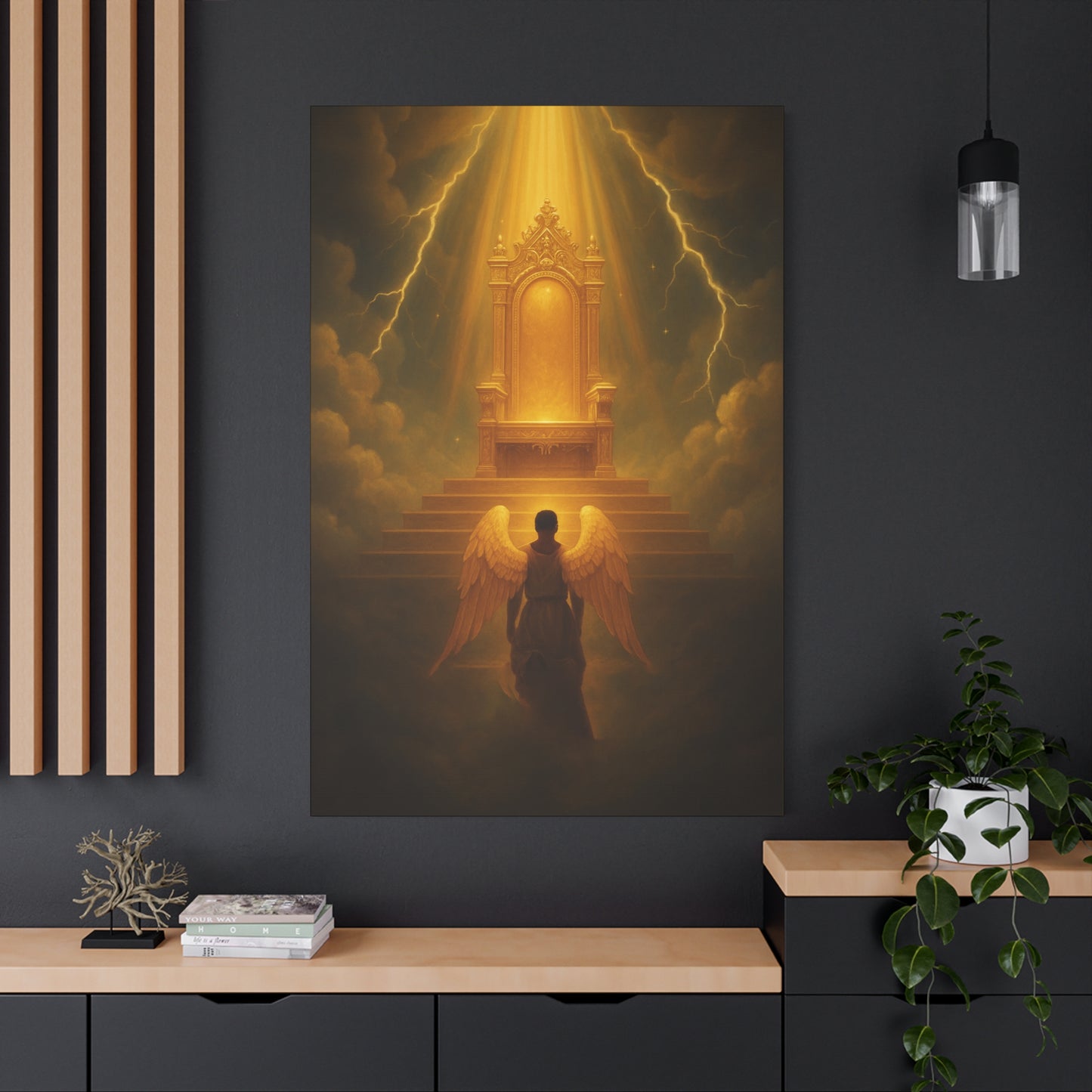 Angel Before the Throne Canvas Print by Grace Canvas Shop