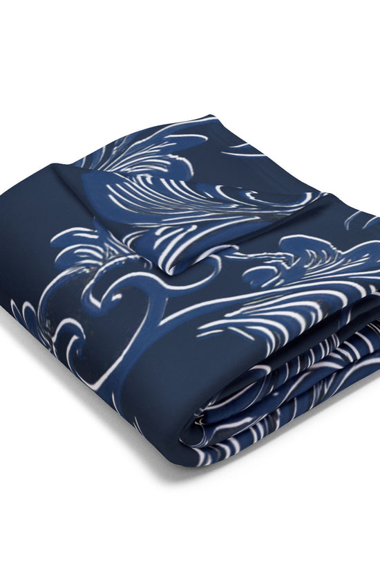 Navy Arctic Fleece Blanket by Grace Canvas Shop