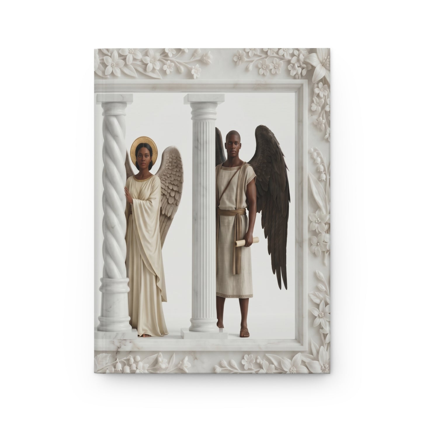 Angel PIllars 5 Hardcover Journal Ethereal Column Frame Notebook for Prayer, Reflection, & Daily Writing
