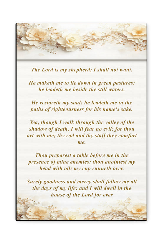 Psalm 23 Verse Home Decor by Grace Canvas