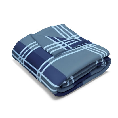 Blue Plaid Arctic Fleece Blanket