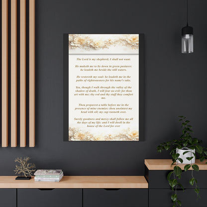 Psalm 23 Verse Home Decor by Grace Canvas