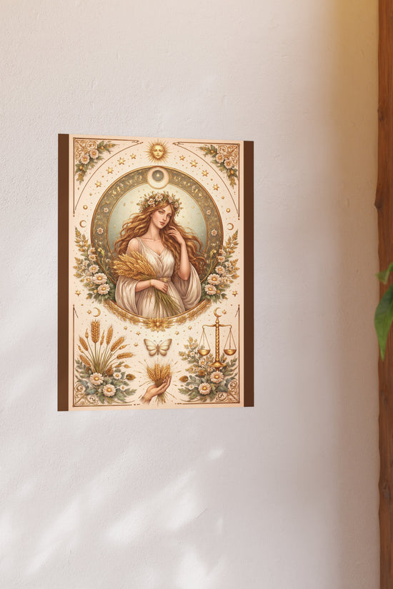 Celestial Virgo Art Print - Archival Matte Poster by Grace Canvas Shop