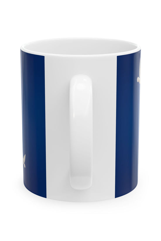 Faith Ceramic Inspirational Blue Coffee Cup (11oz & 15oz) by Grace Canvas.shop