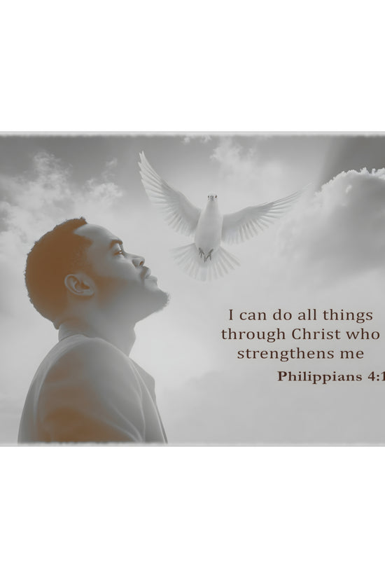 I Can Do All Things Through Christ Phillipians 4:13 Verse Wall Art by Grace Canvas