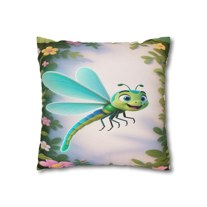 Cute Dragonfly Garden Decorative Pillowcase