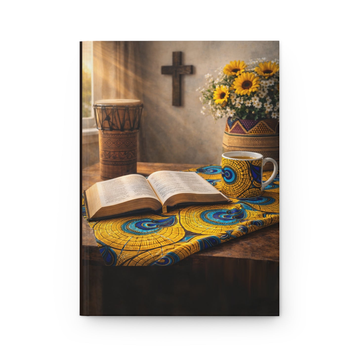 African Heritage Sunflower Hardcover Journal Notebook