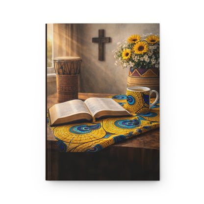 African Heritage Sunflower Hardcover Journal Notebook