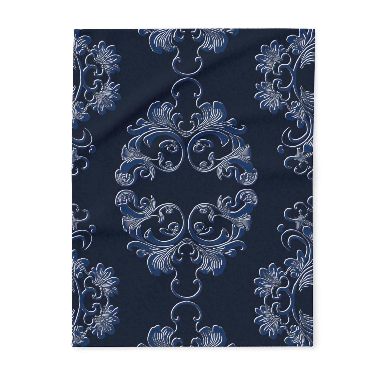 Navy Arctic Fleece Blanket by Grace Canvas Shop