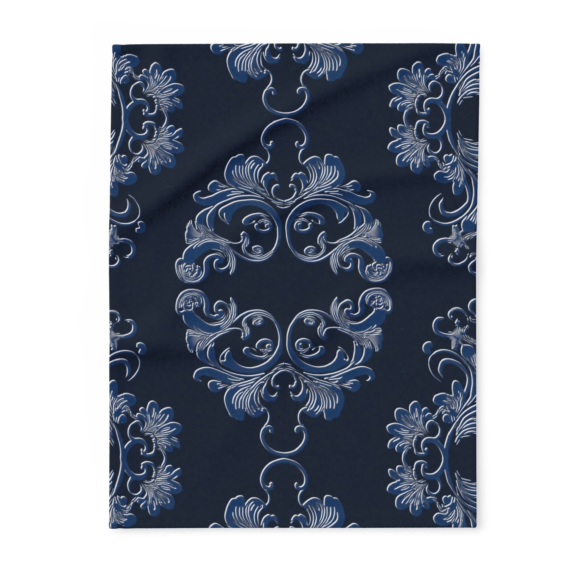 Navy Arctic Fleece Blanket by Grace Canvas Shop