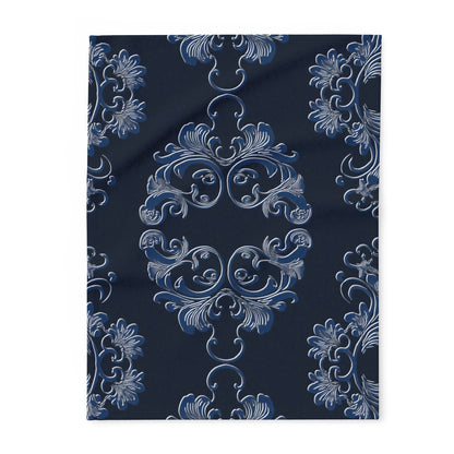 Navy Arctic Fleece Blanket by Grace Canvas Shop