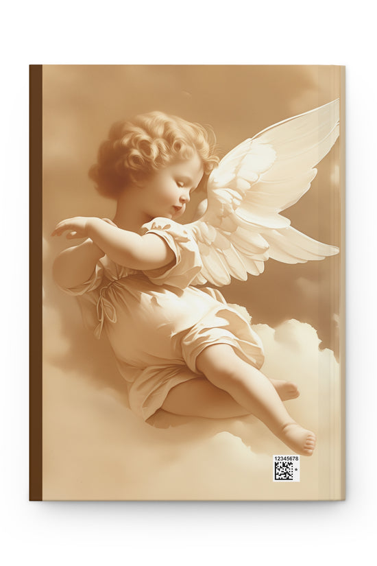 Sepia Cherub Hardcover Journal by Grace Canvas.shop