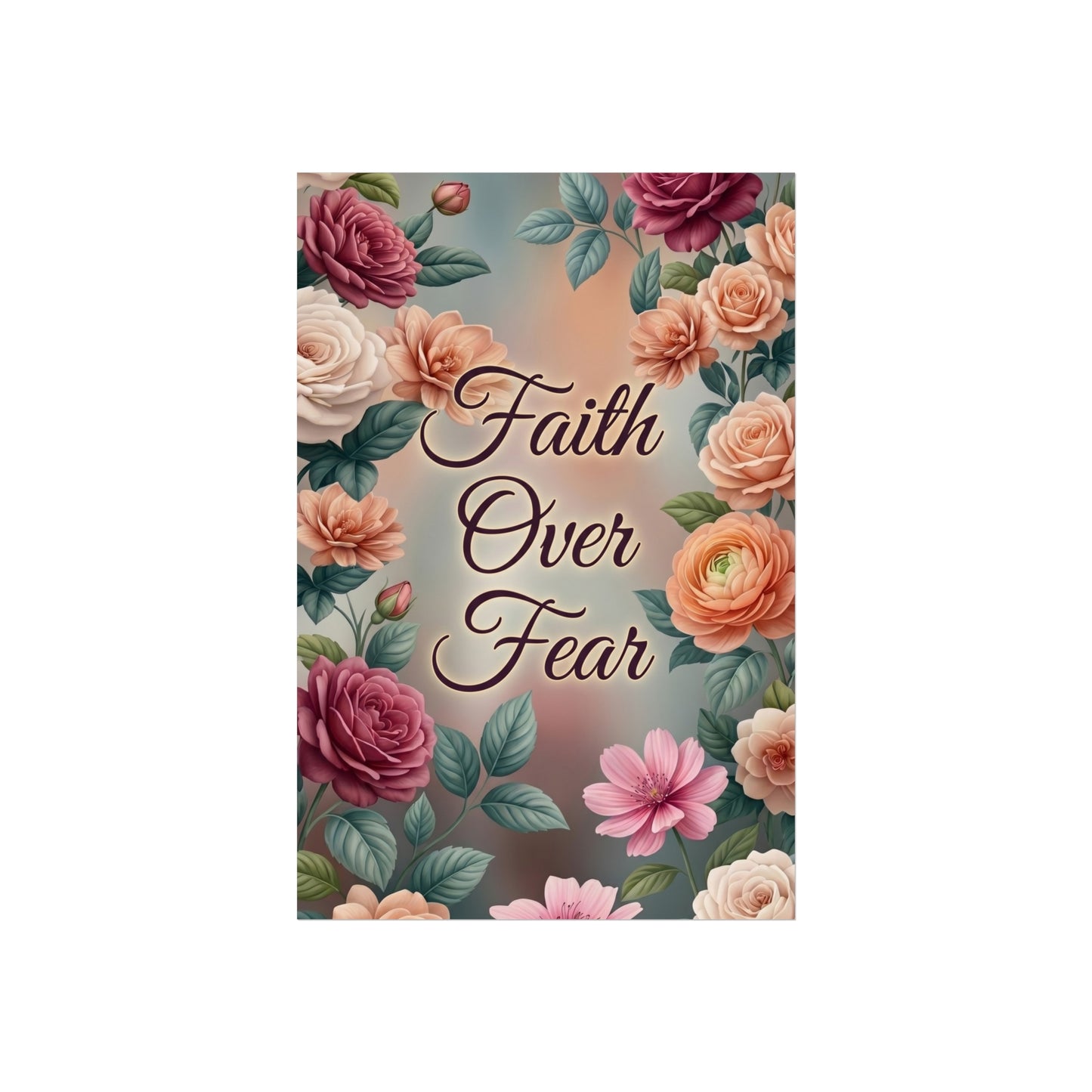 Faith Over Fear Fine Art Unframed Poster